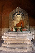 Bagan Myanmar. Cluster of red brick temples near Min myaw yaza  